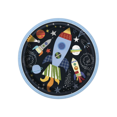 Piatto Carta Outer Space cm23 pz8