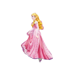 Aurora Csipkerózsika mini formájú fóliás léggömb 9"/23cm db1