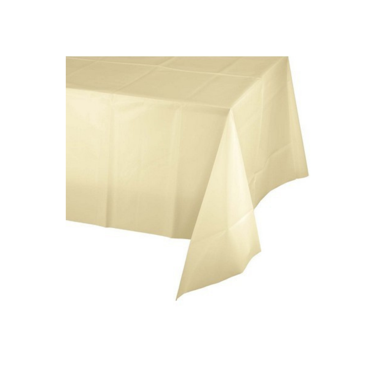 Tovaglia Plastica Tinta unita Avorio  cm 137x274 pz1