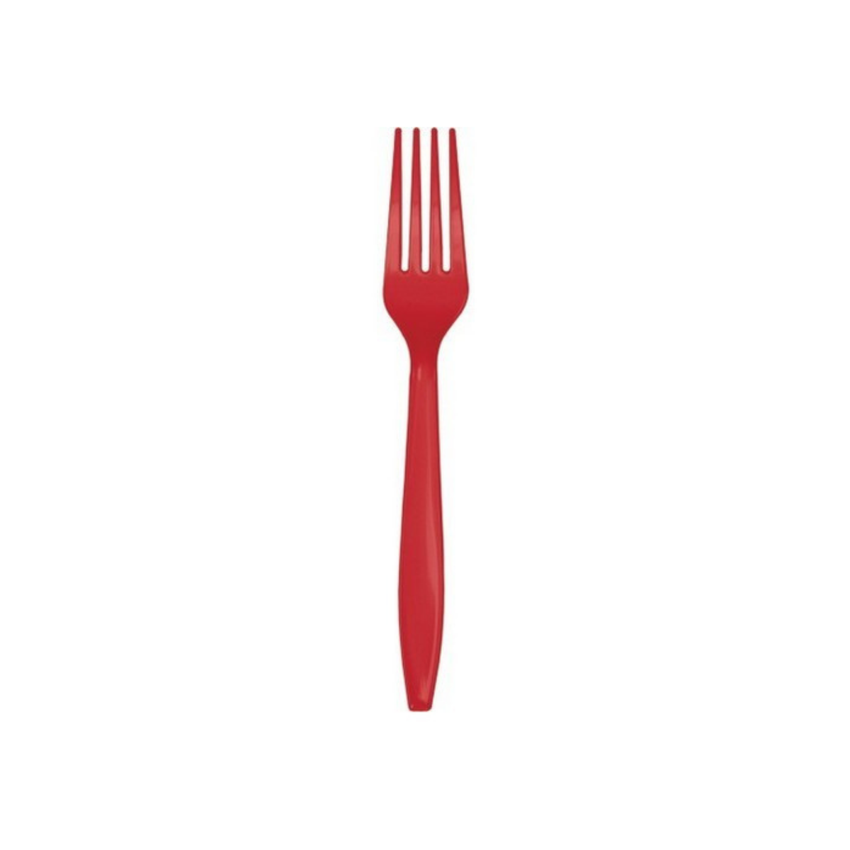 Forchetta Plastica Tinta unita Rosso cm18 pz24