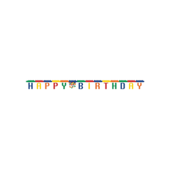 Festone Snodabile "Happy Birthday" Block Party cm260 pz1