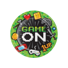 Piatto Carta Videogame Gaming Party cm23 pz8