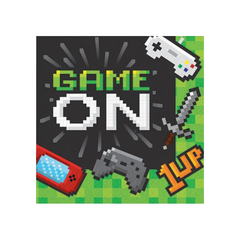 Videogame Gaming Party Napkin cm33x33 16pcs