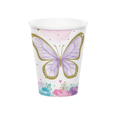 Bicchiere Carta Farfalle ml266 8pz