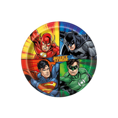 Piatto Carta Justice League cm23 pz8