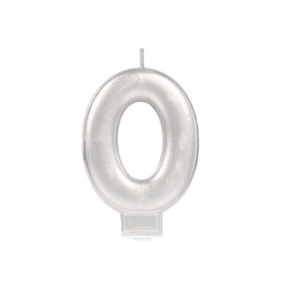 Gyertyaszám Zero Metallic ezüst cm9 db1