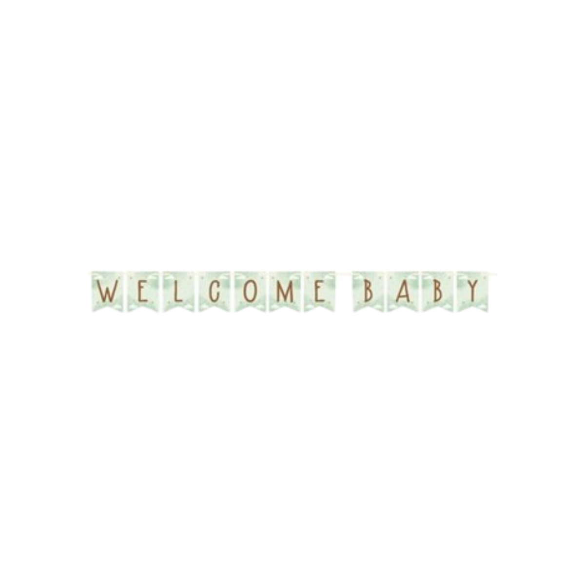 "Welcome" Baby Teddy Bear Modular Garland 260x15cm 1pc