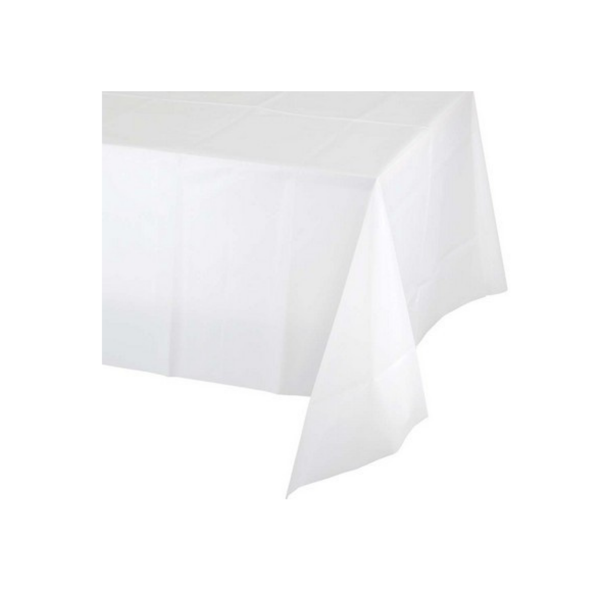 Tovaglia Plastica Tinta unita Bianco cm 137x274 pz1