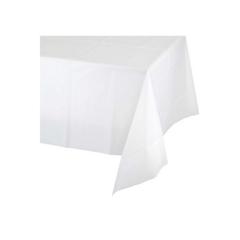 Tovaglia Plastica Tinta unita Bianco cm 137x274 pz1