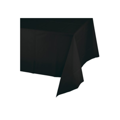 Tovaglia Plastica Tinta unita Nero cm 137x274 pz1