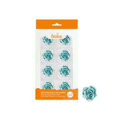 Rose Zucchero Decora Celeste kit da 8pz
