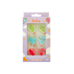 Decorazioni Zucchero Mongolfiere Decora kit da 6pz