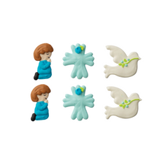 Decorazioni Zucchero Prima Comunione Boy Decora kit da 6pz