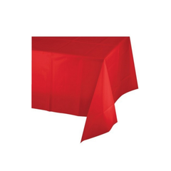 Tovaglia Plastica Tinta unita Rosso cm 137x274 pz1