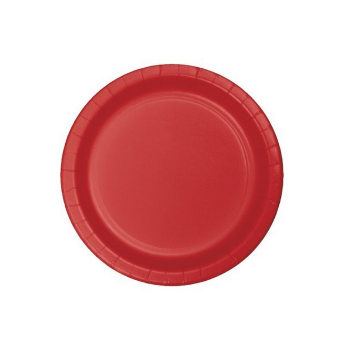 Piatto Carta Tinta unita Rosso cm17  pz8