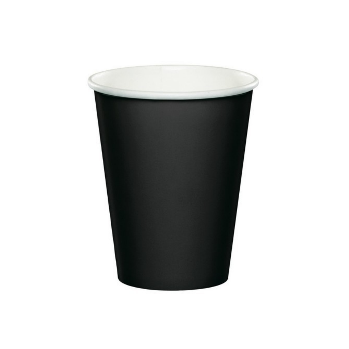 Bicchiere Carta Tinta unita Nero ml266 pz8