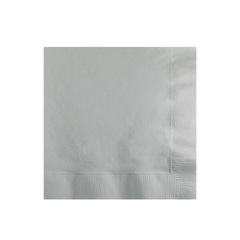Szalvéta Egyszínű Ezüst cm33x33 20db