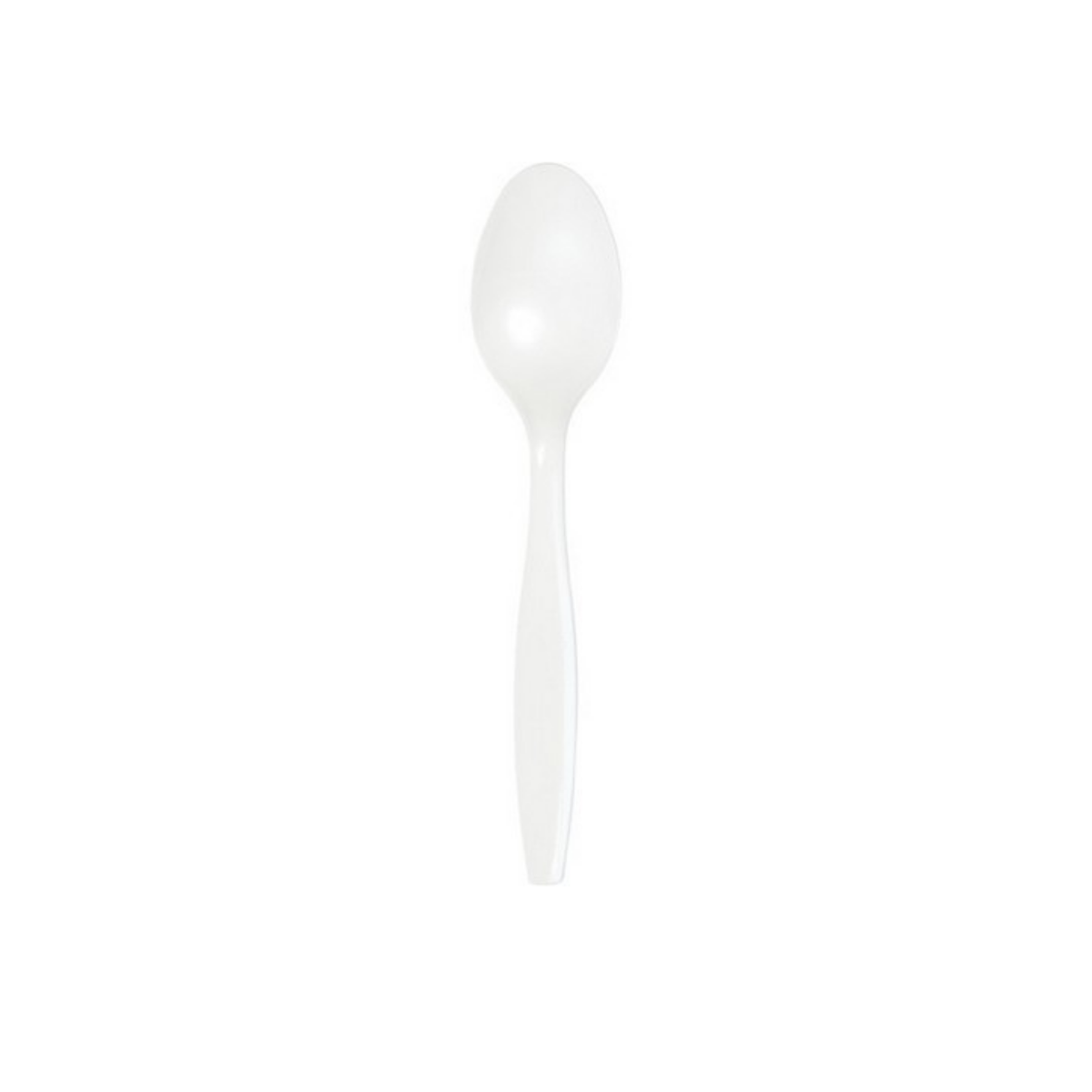 Cucchiaio Plastica Tinta unita  Bianco  cm15,5 pz24