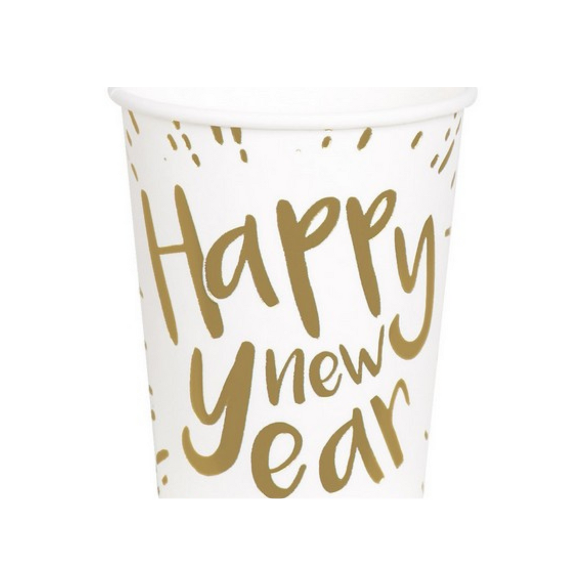 Bicchiere Carta Happy New Year Ml210 pz10 a cf.