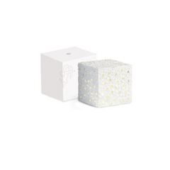 Bomboniera Cubo Bianco Fiori con Led con Scatola Cm10x10x10 Pz1 a cf.