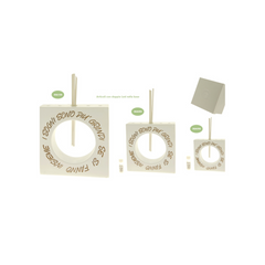 Bomboniera Diffusore Quadrato Resina c/Led Luminoso e Scritte Cm 22x H 22 Pz1 a cf.