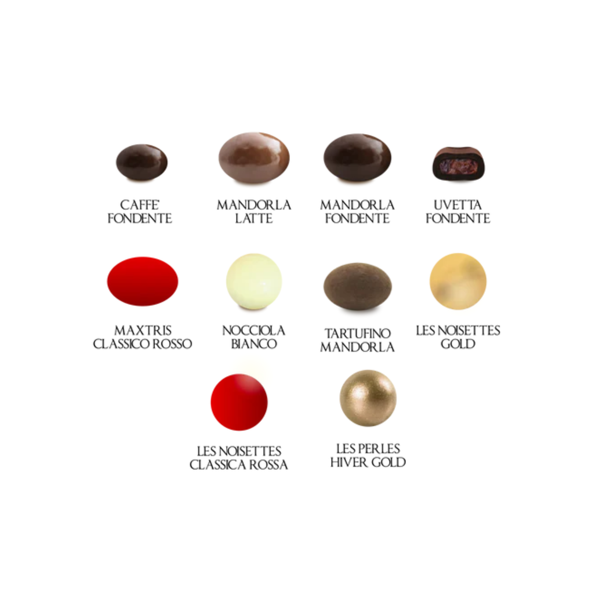 Cioccolatini Maxtris "Vanity Chocolate Red" gr900  Gluten Free