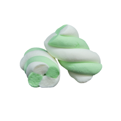 Marshmallow Estruso Treccia Bianco/Verde gr 180 "Bulgari" cf1