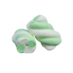 Marshmallow Estruso Treccia Bianco/Verde  Kg 1 "Bulgari" cf1