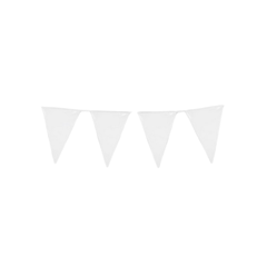 Bandierine Plastica Bianco 10 metri  pz1