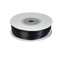 Nastro Doppio Raso Nero mm.3 Rotolo da mt.50 pz1 a cf.