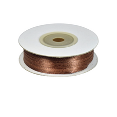 Nastro Doppio Raso Marrone mm.3 Rotolo da mt.50 pz1 a cf.
