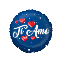 Palloncino Foil Ti amo Blu con stelle 17"/cm42 pz1
