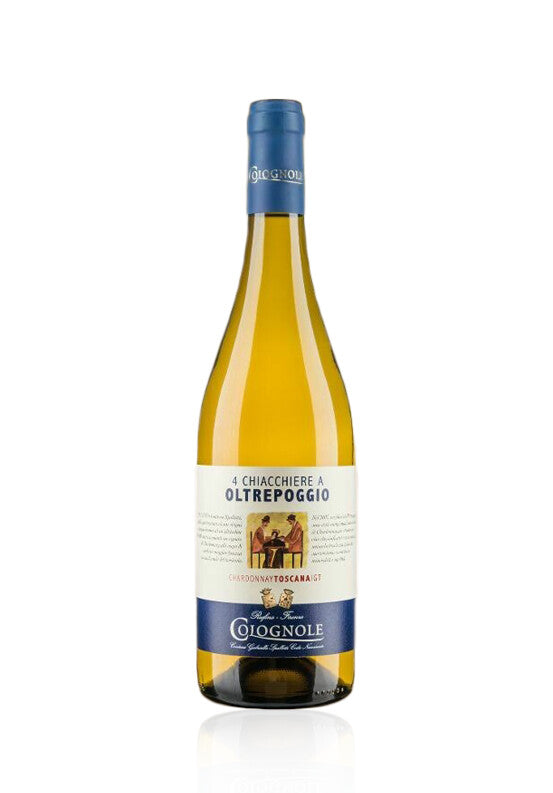 Vino Bianco "4 Chiacchiere a Oltrepoggio" Chardonnay Toscana IGT 2022 Colognole Ml750