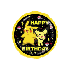 Pallone foil " 17” Pokemon "Happy Birthday"  cm42 cm pz1