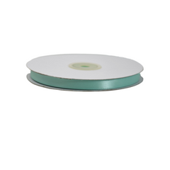 Nastro Doppio Raso Verde Tiffany mm.10 Rotolo da mt.50 pz1 a cf.