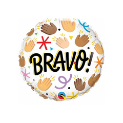 Palloncino Foil Con Applausi "Bravo" 18"/45cm pz1