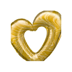 Pallone Foil Super Shape "Cuore" Oro Qualatex 42"-Cm107 Pz1 a Cf.