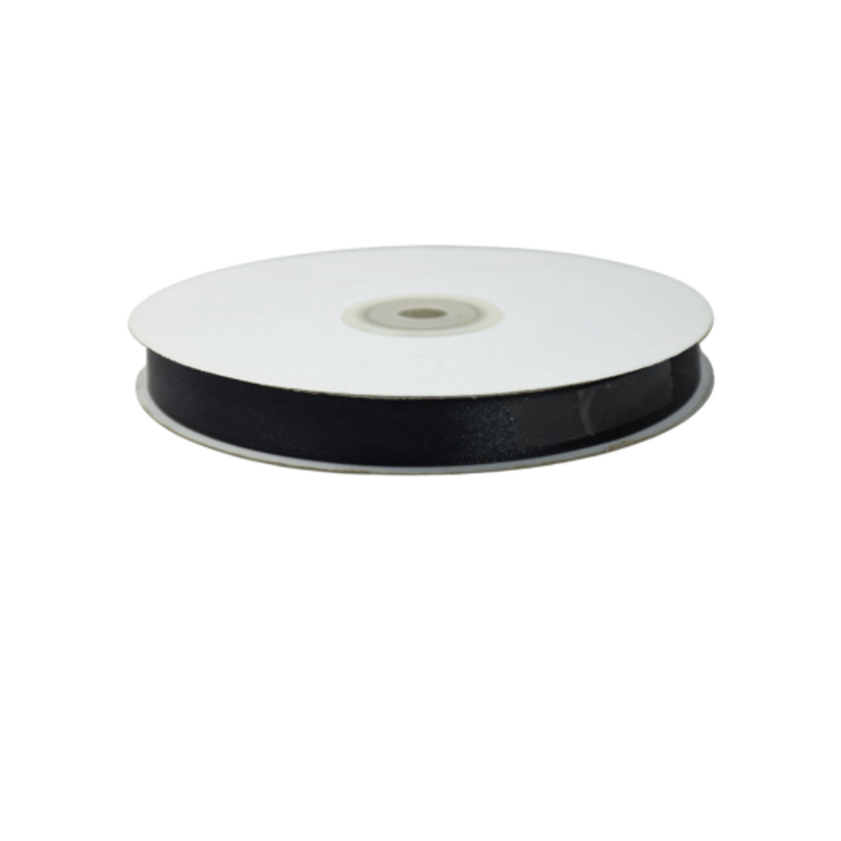 Nastro Doppio Raso Nero mm.15 Rotolo da mt.50 pz1 a cf.