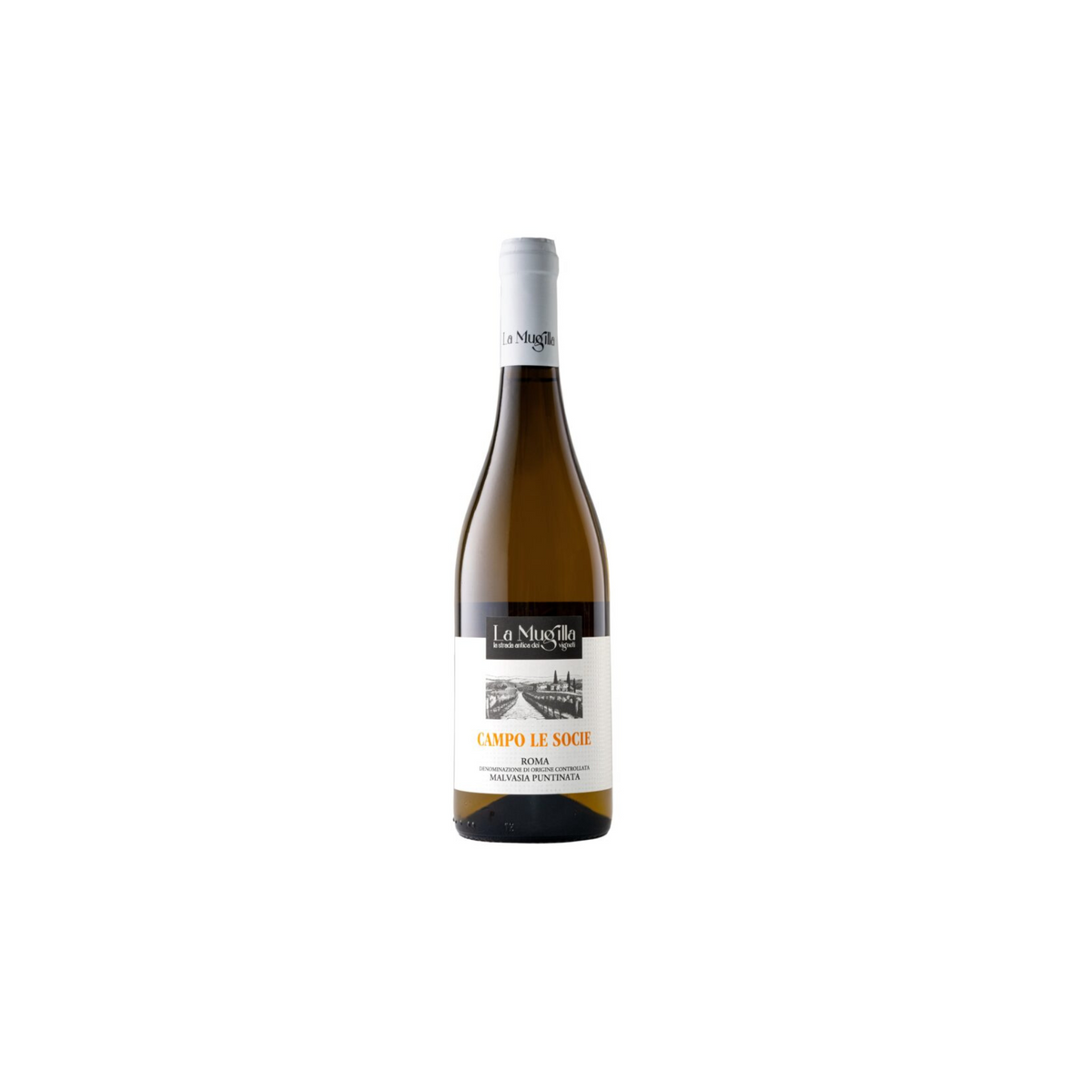 Vino Bianco "Campo le socie" La Mugilla Malvasia Puntinata Roma DOC 2024 Ml750