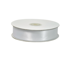 Nastro Doppio Raso Bianco mm 25 Rotolo da mt.50 pz1 a cf.