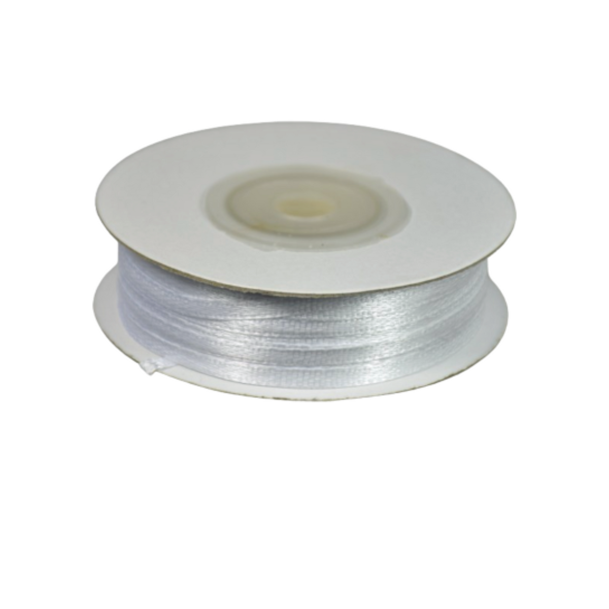 Nastro Doppio Raso Bianco mm 3 Rotolo da mt.50 pz1 a cf.
