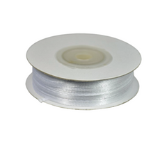 Nastro Doppio Raso Bianco mm 3 Rotolo da mt.50 pz1 a cf.