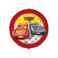 Palloncino Foil Cars 18"/45cm con pesetto e nastro pz1
