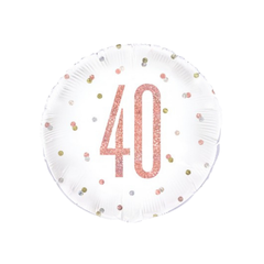 "40" számú fóliagolyó Rose gold, 18”- 45cm db1