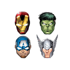 Maschera di Carta Avengers 4 modelli assortiti