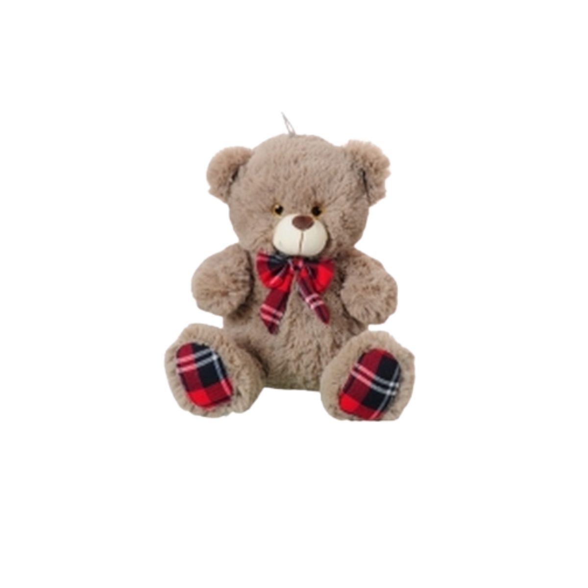 Orso Peluche con Fiocco Scozzese H Cm60  pz 1 a cf.
