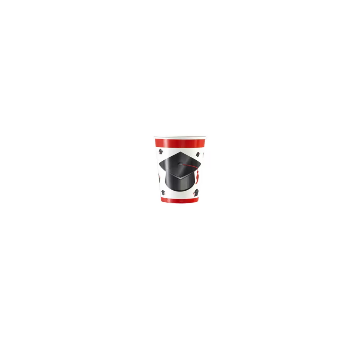 Bicchiere Carta Laurea Tocco "Graduation" cc250  pz 8 a cf.