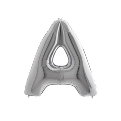 Pallone Foil Lettera "A" Argento 40" - 102cm pz1