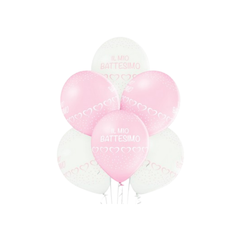 Latex lufi "My baptism" Pink 12" cm30 db 24