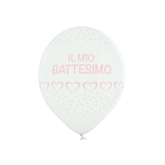 Latex lufi "My baptism" Pink 12" cm30 db 24